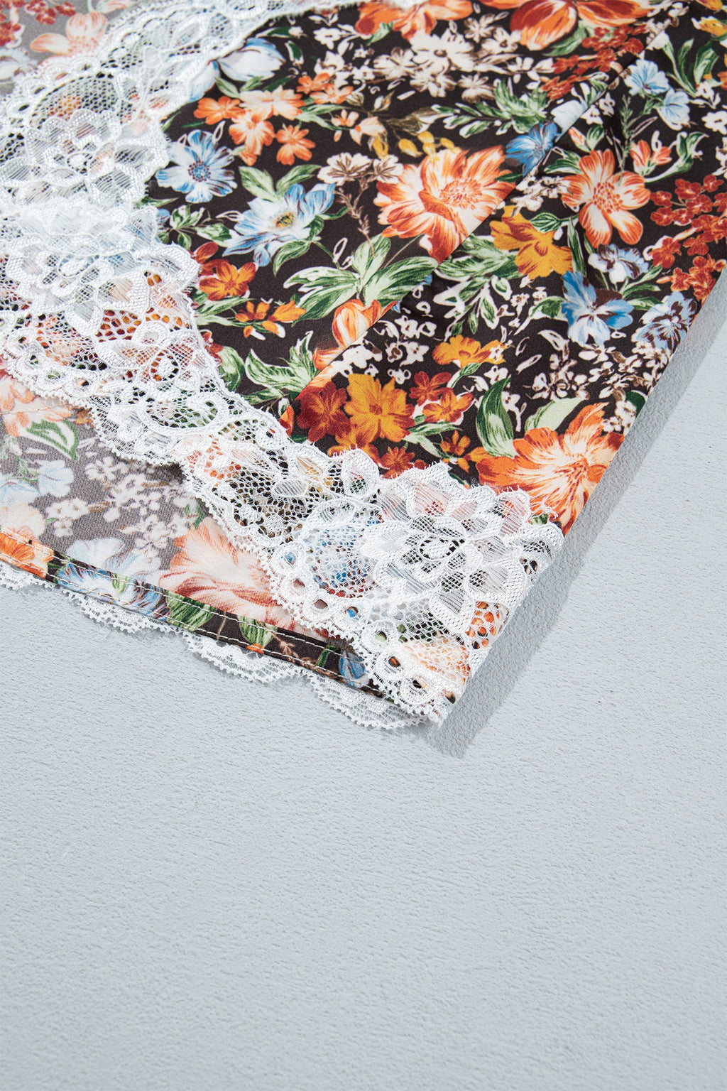 Brown Cheetah Print Trim Split Long Western Skirt