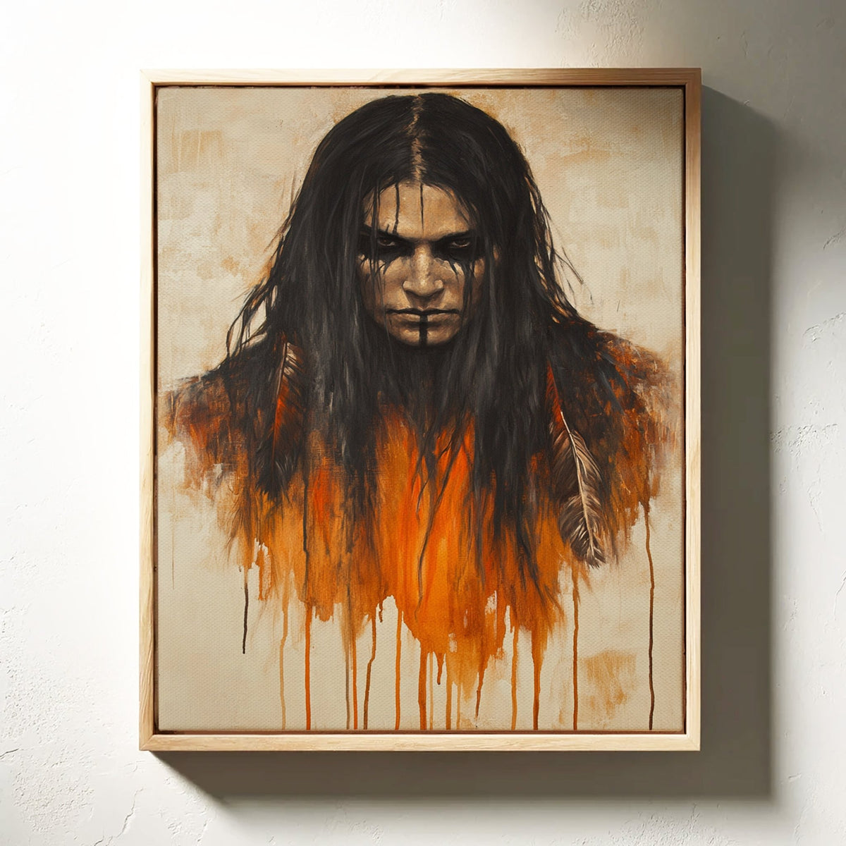 Ember Stare Warrior Portrait - Quarter Circle AK Boutique
