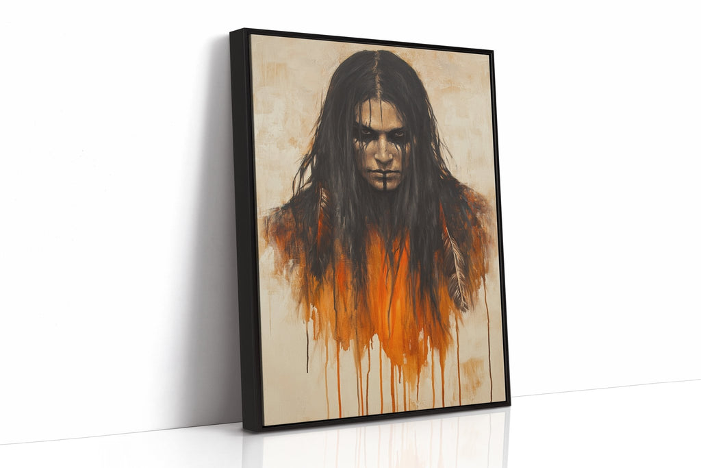 Ember Stare Warrior Portrait - Quarter Circle AK Boutique