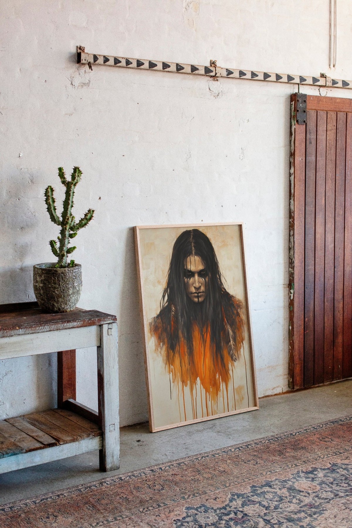 Ember Stare Warrior Portrait - Quarter Circle AK Boutique