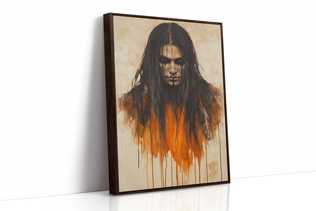 Ember Stare Warrior Portrait - Quarter Circle AK Boutique