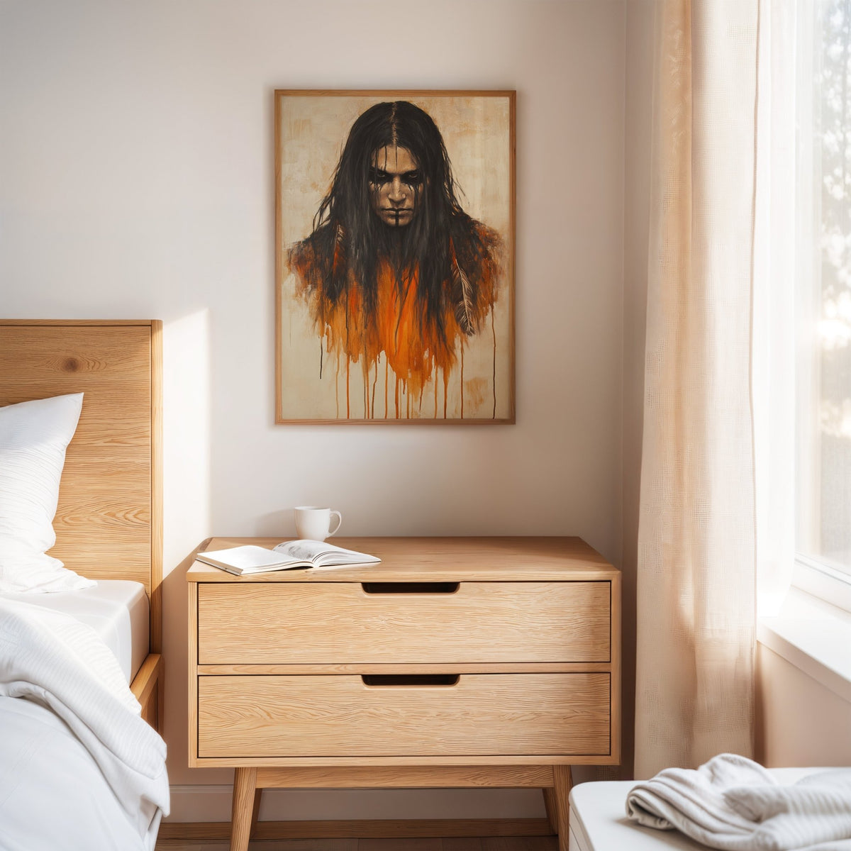 Ember Stare Warrior Portrait - Quarter Circle AK Boutique