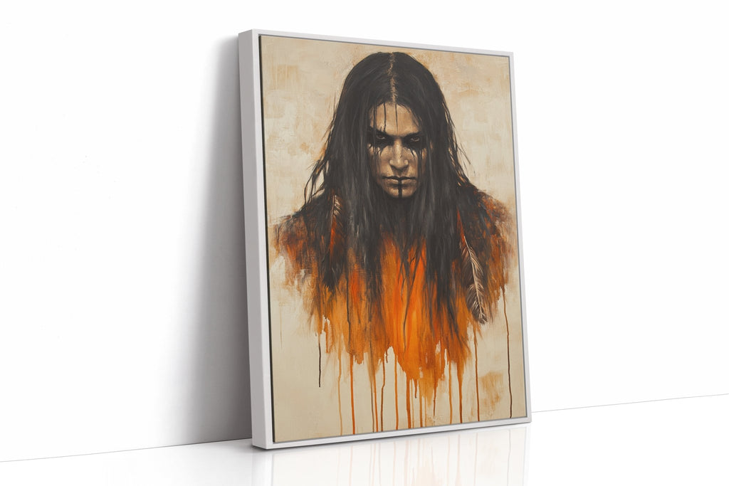 Ember Stare Warrior Portrait - Quarter Circle AK Boutique