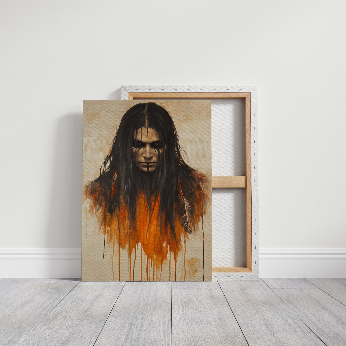 Ember Stare Warrior Portrait - Quarter Circle AK Boutique
