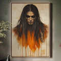 Ember Stare Warrior Portrait - Quarter Circle AK Boutique