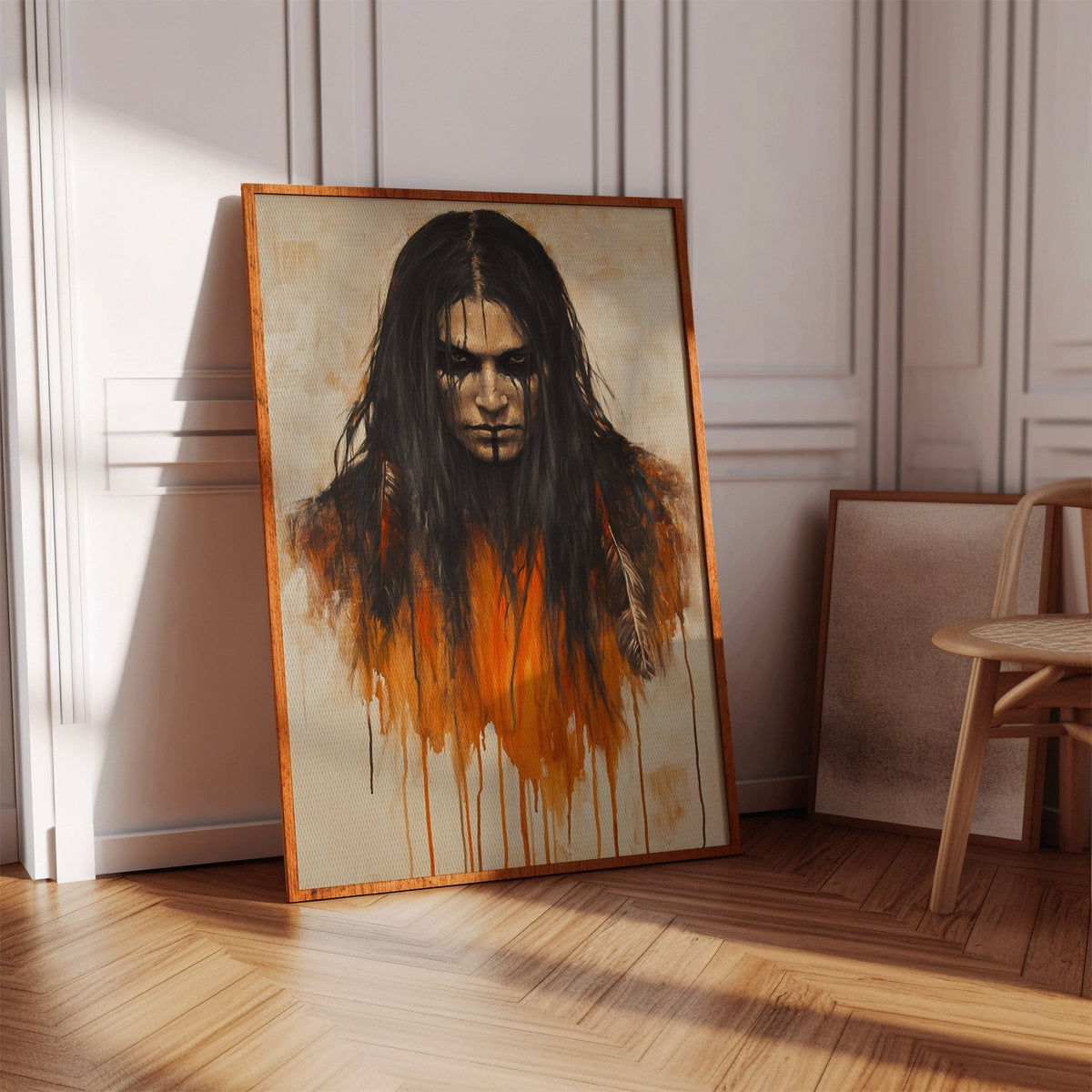 Ember Stare Warrior Portrait - Quarter Circle AK Boutique