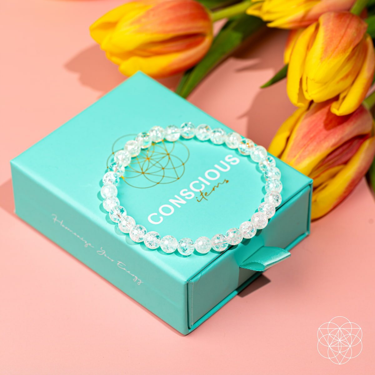 Emotional Ice Bath – The Ice Quartz Bracelet | 6mm - Quarter Circle AK Boutique