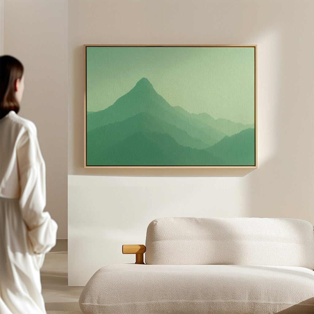 Enchanted Green Mountain Dreamscape Wall Art - Quarter Circle AK Boutique