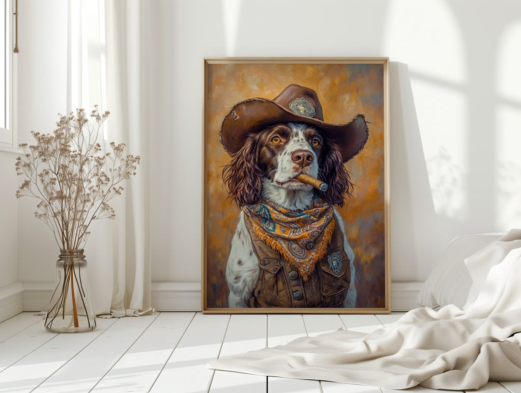 English Springer Spaniel Cowboy Sheriff - Quarter Circle AK Boutique