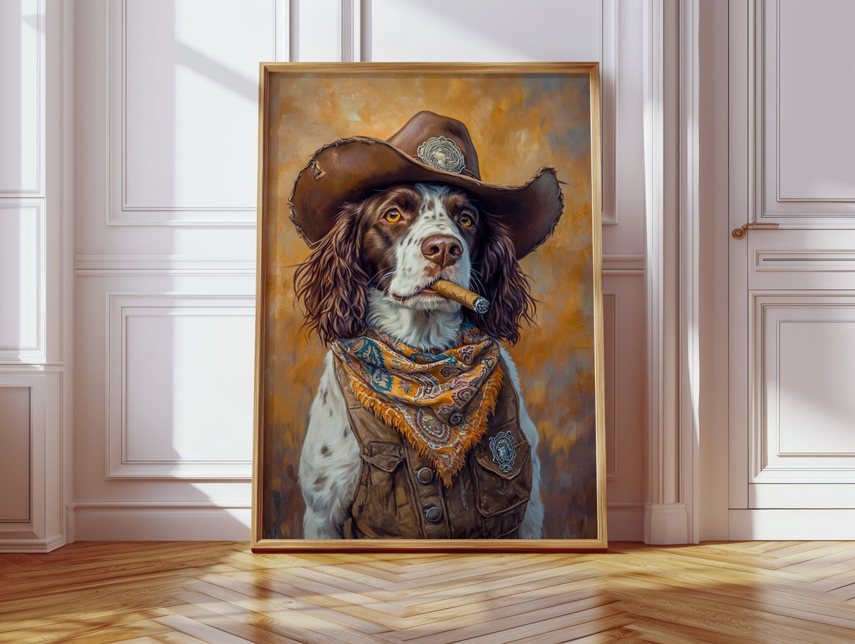 English Springer Spaniel Cowboy Sheriff - Quarter Circle AK Boutique