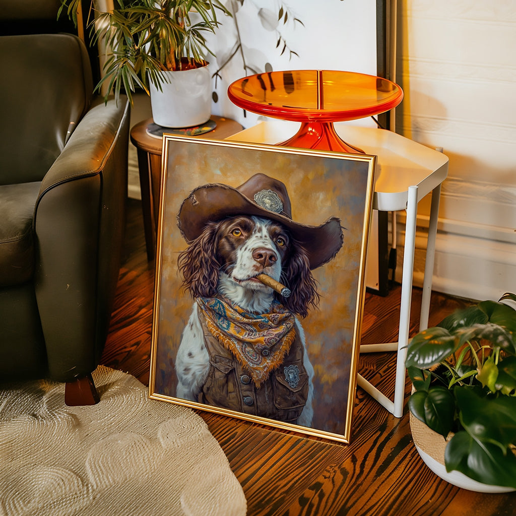 English Springer Spaniel Cowboy Sheriff - Quarter Circle AK Boutique