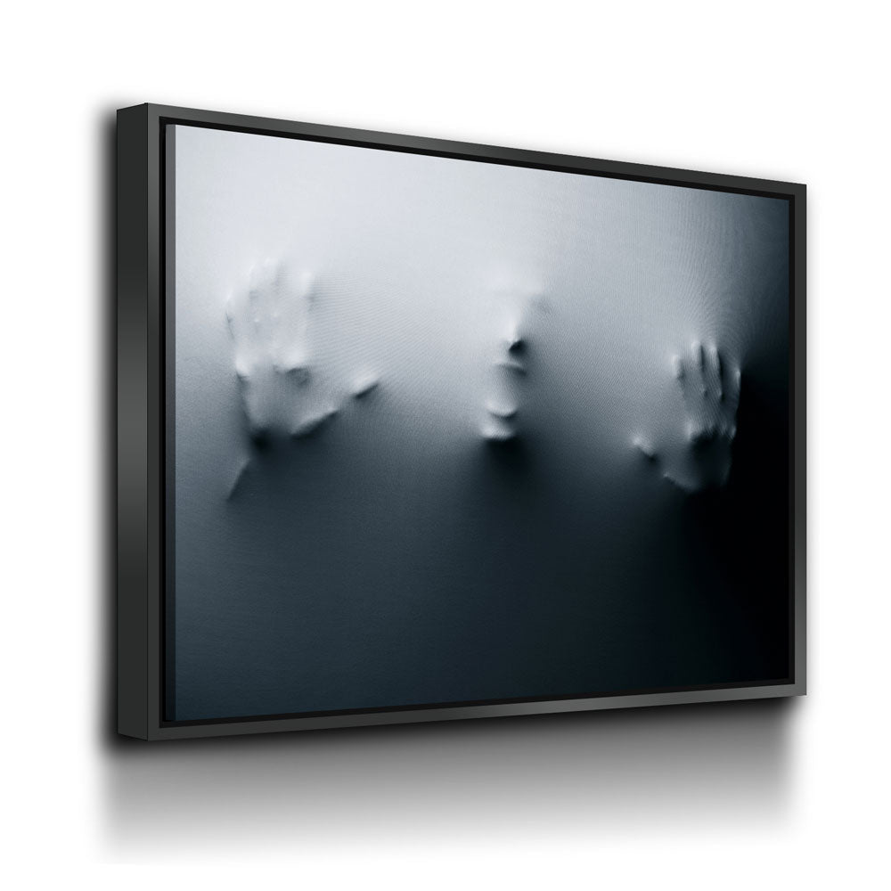 Face In The Wall Canvas Wall Art, Horror Decor, Halloween Decor