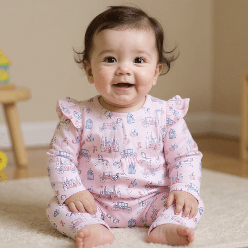 Fairy Godmother Flutter Sleeve Romper - Quarter Circle AK Boutique
