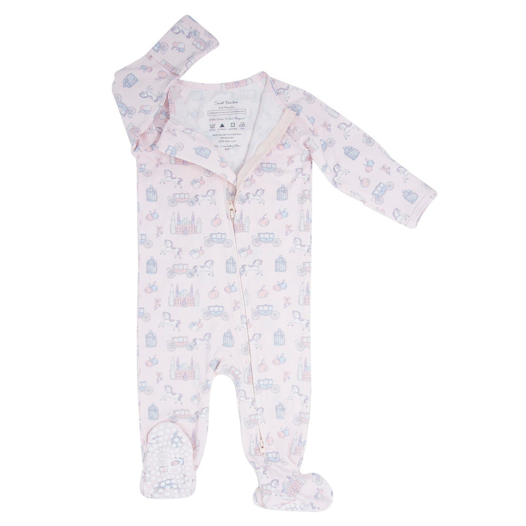 Fairy Godmother Zipper Footie - Quarter Circle AK Boutique