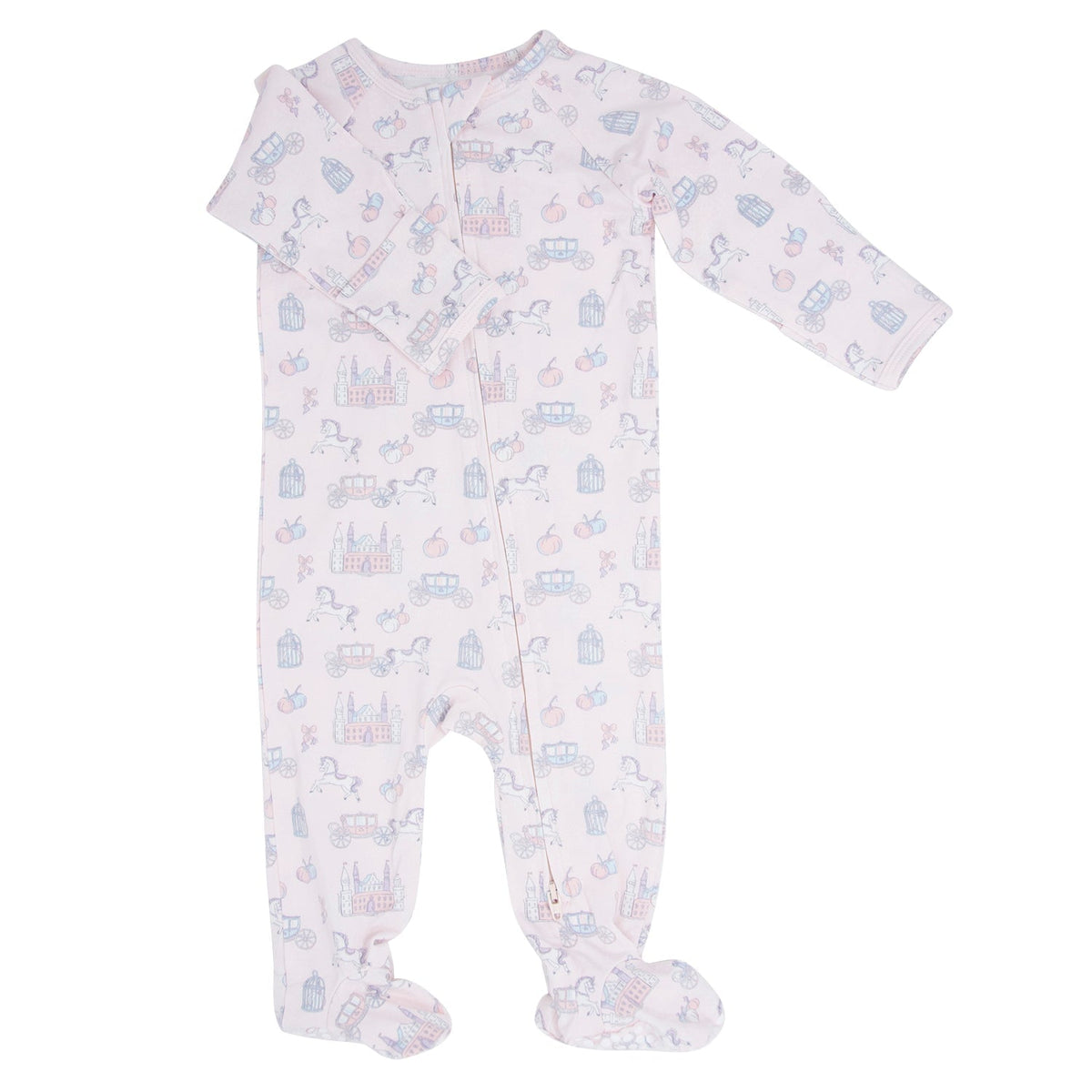 Fairy Godmother Zipper Footie - Quarter Circle AK Boutique