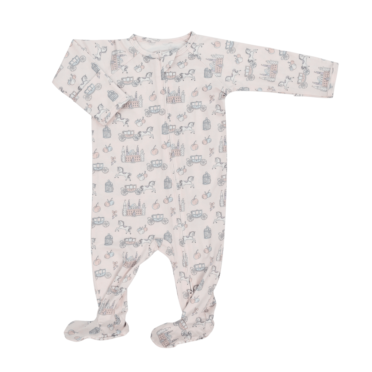 Fairy Godmother Zipper Footie - Quarter Circle AK Boutique