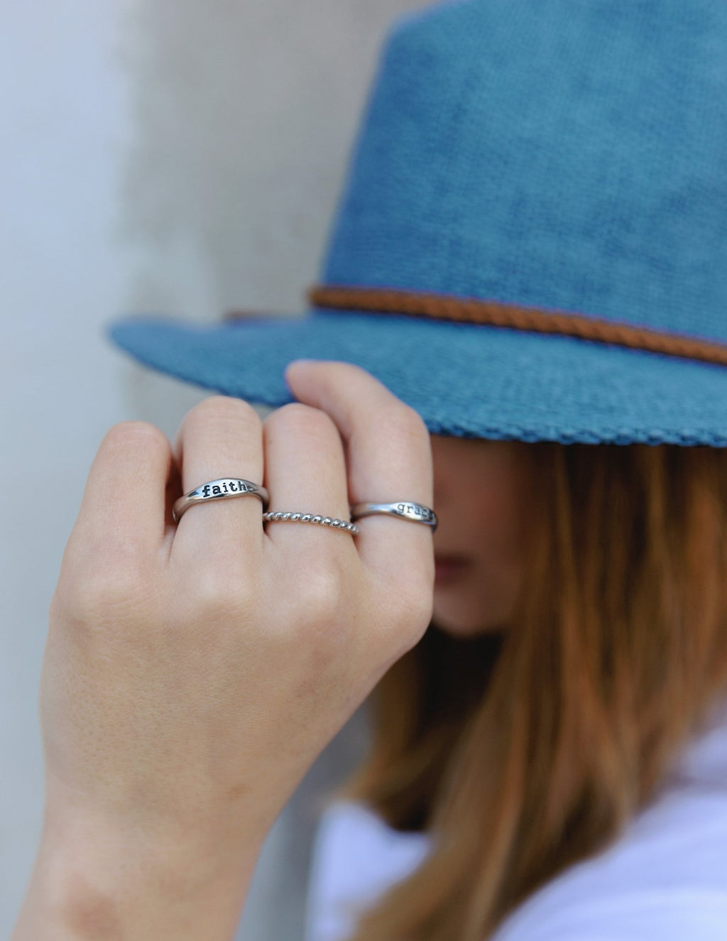 Faith Ring - Quarter Circle AK Boutique