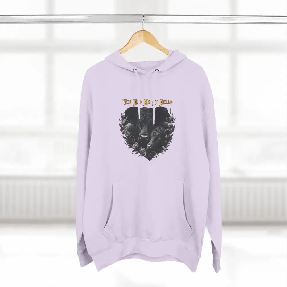 Farm Fleece Hoodie, Western Farm Apparel, Black Angus Bull and Cow