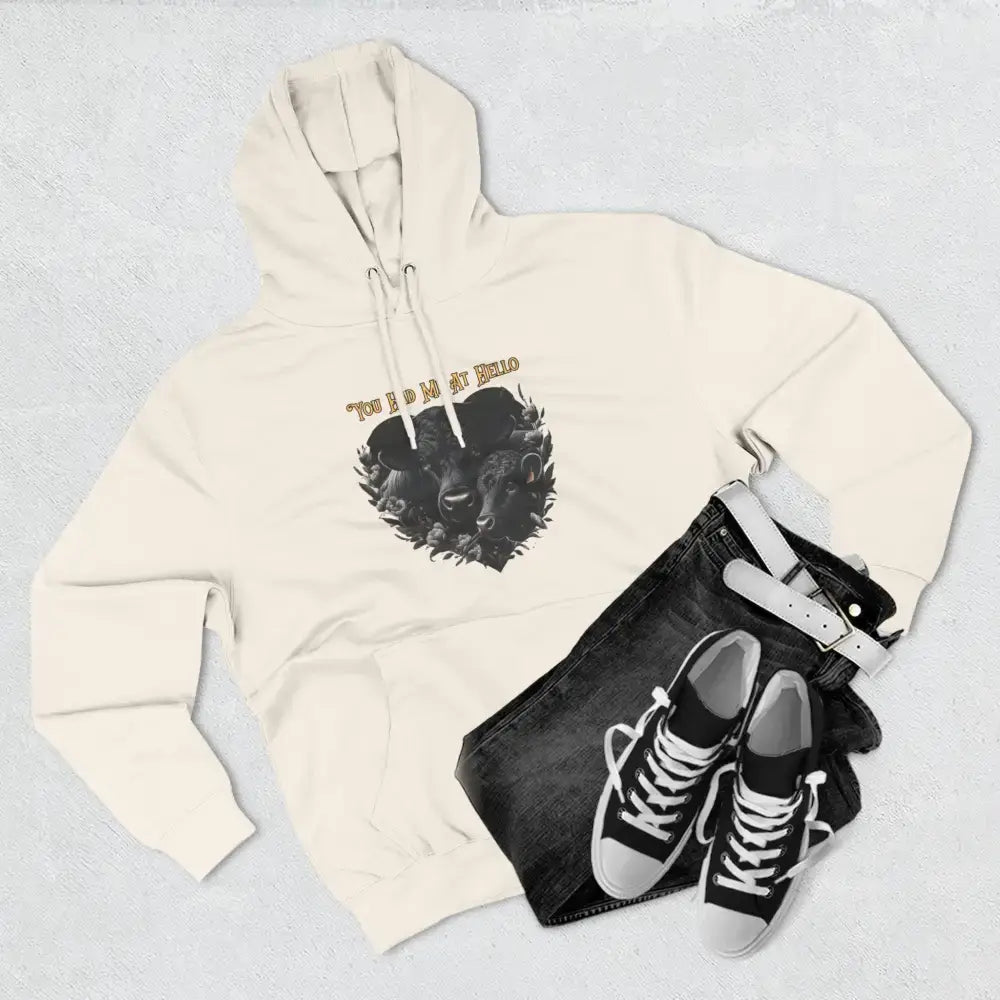 Farm Fleece Hoodie, Western Farm Apparel, Black Angus Bull and Cow