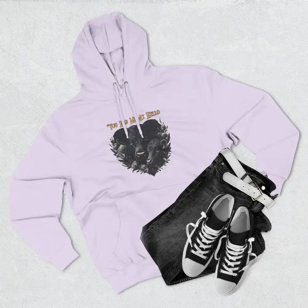 Farm Fleece Hoodie, Western Farm Apparel, Black Angus Bull and Cow