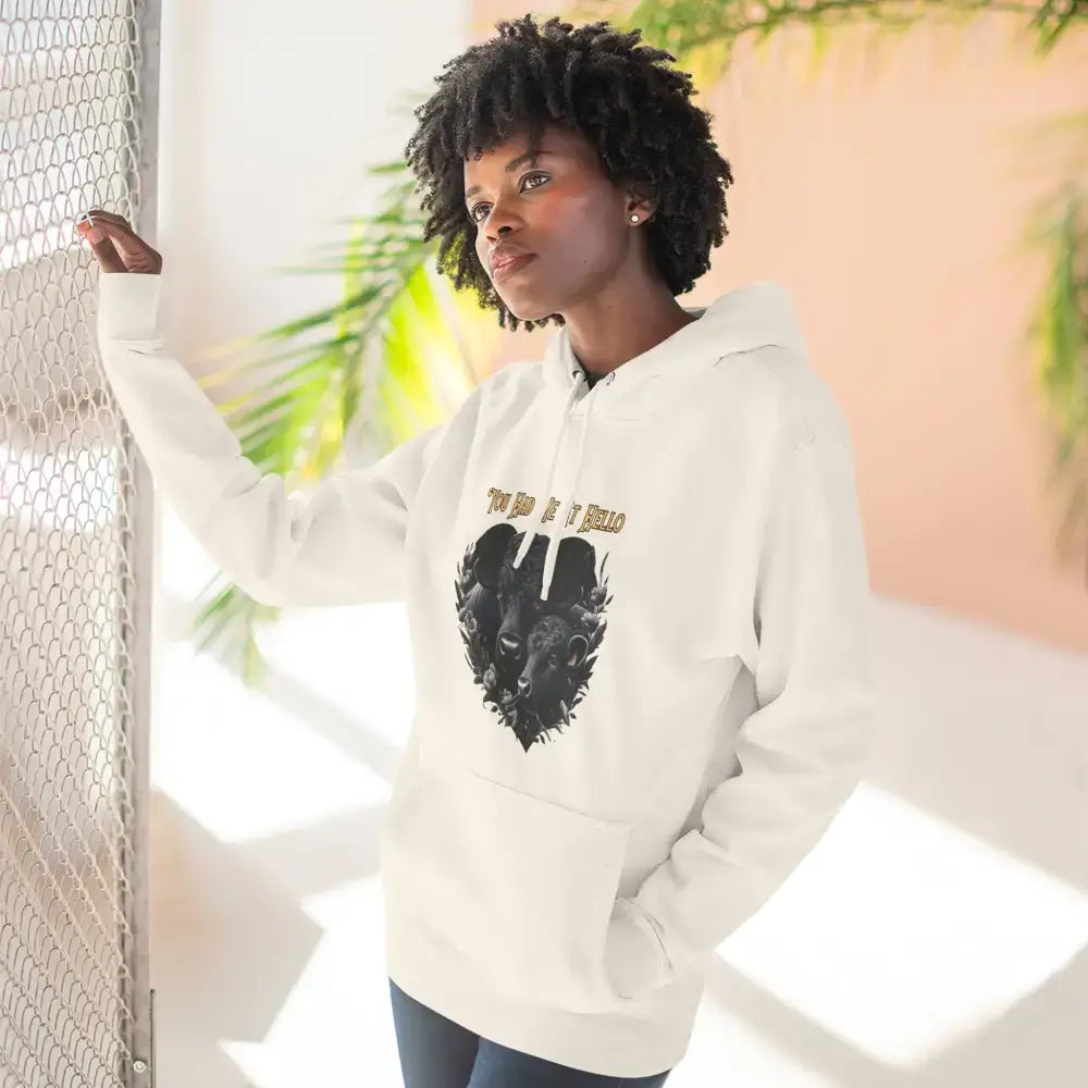 Farm Fleece Hoodie, Western Farm Apparel, Black Angus Bull and Cow