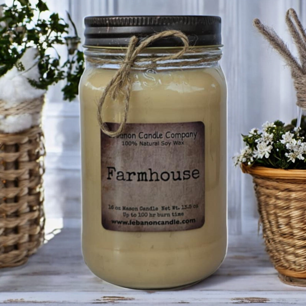 Farmhouse Candle - Quarter Circle AK Boutique