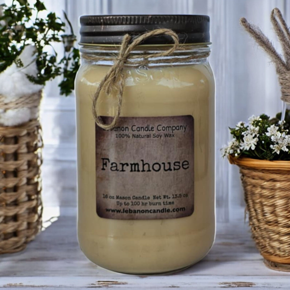 Farmhouse Candle - Quarter Circle AK Boutique