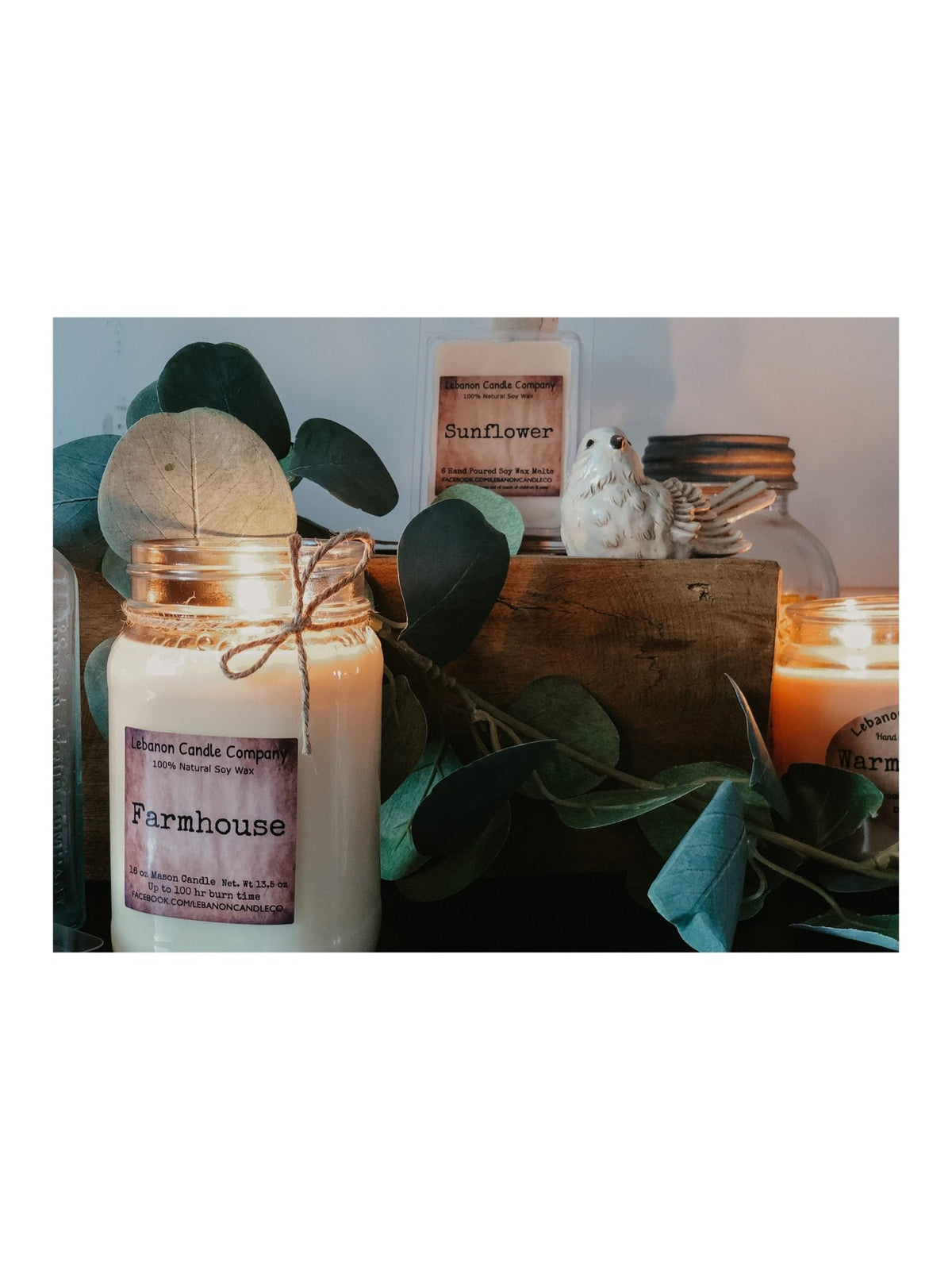 Farmhouse Candle - Quarter Circle AK Boutique