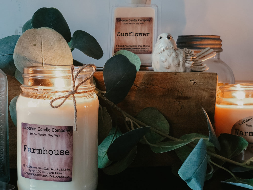 Farmhouse Candle - Quarter Circle AK Boutique