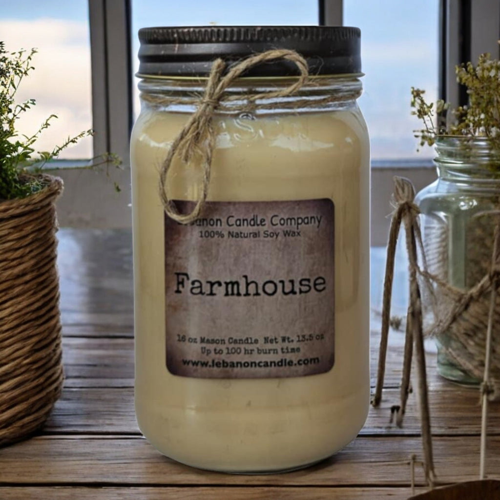 Farmhouse Candle - Quarter Circle AK Boutique