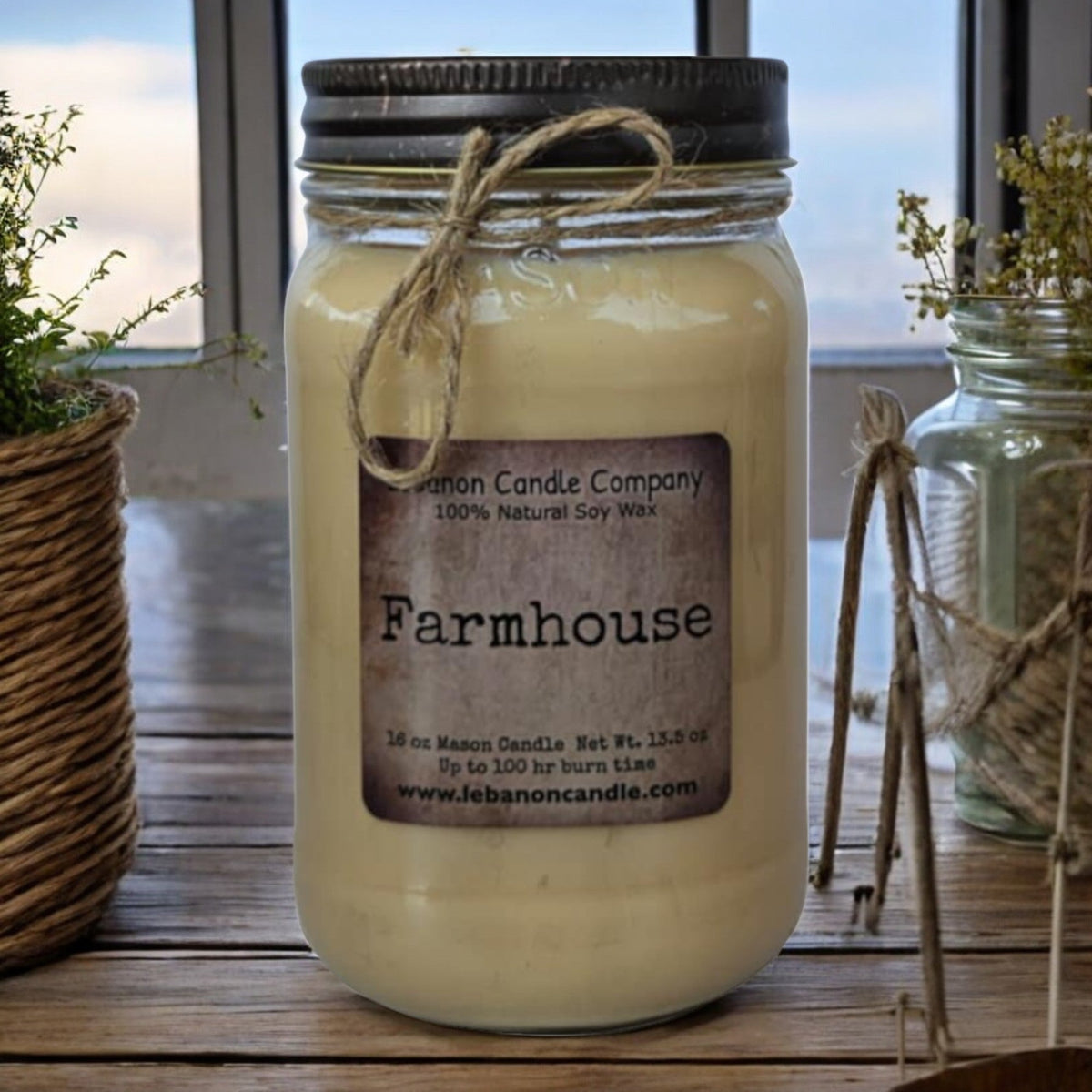 Farmhouse Candle - Quarter Circle AK Boutique
