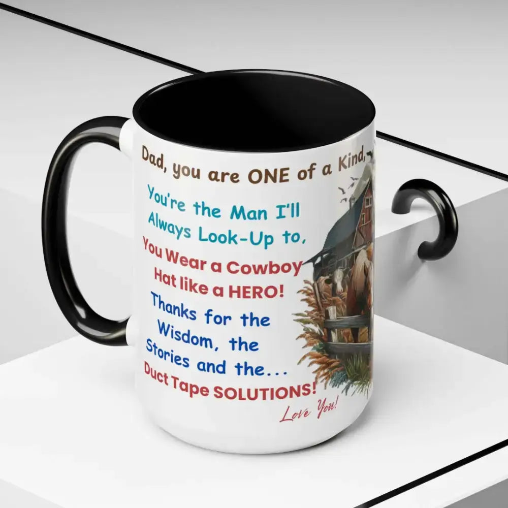 Father's Day Coffee Mug, Gifts for Dad, Farmer Dad Gifts, Gift Mugs