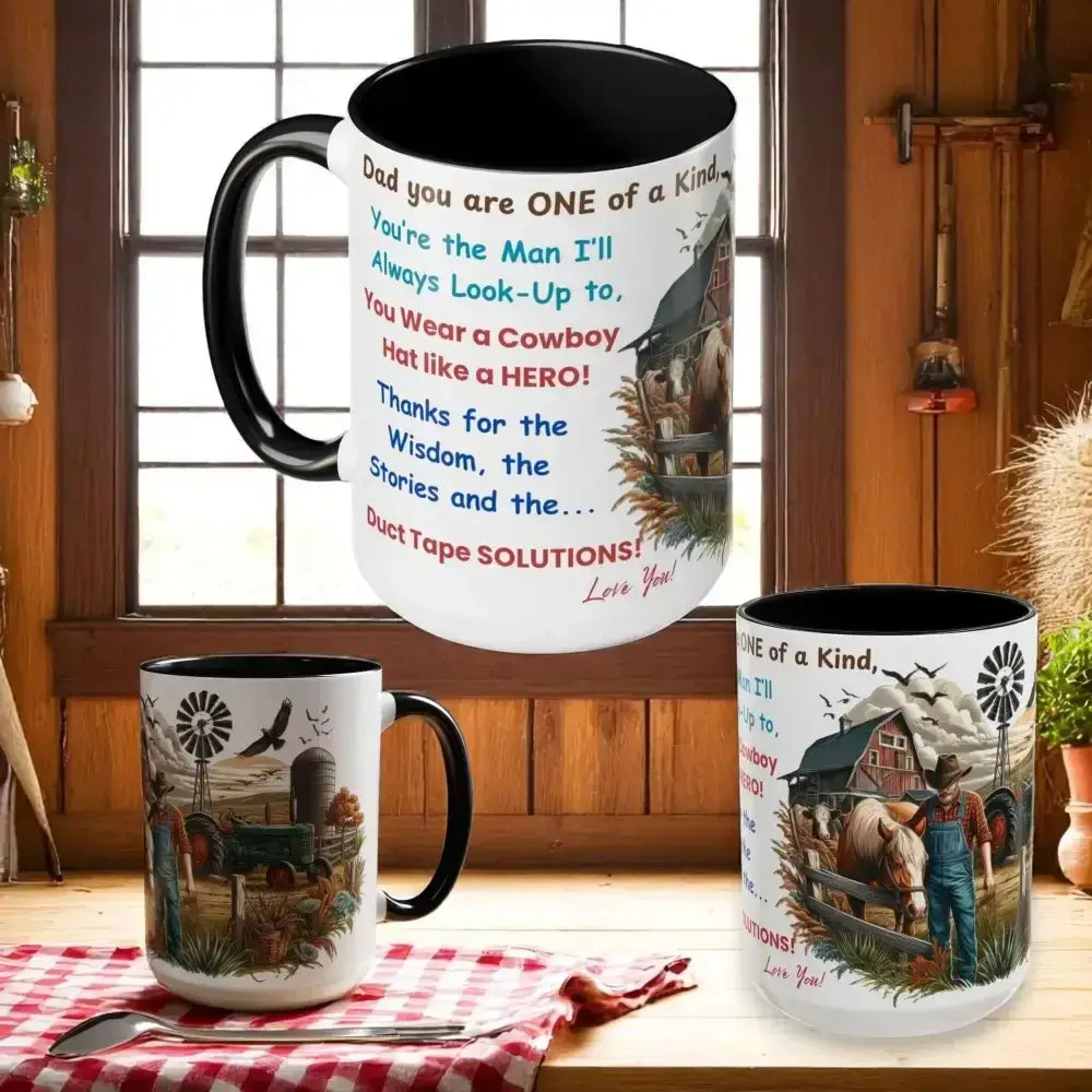 Father's Day Coffee Mug, Gifts for Dad, Farmer Dad Gifts, Gift Mugs