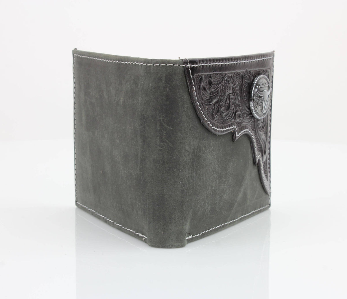 The Stockyard Tooled Leather Bifold Wallet | Branding Iron Western Wear