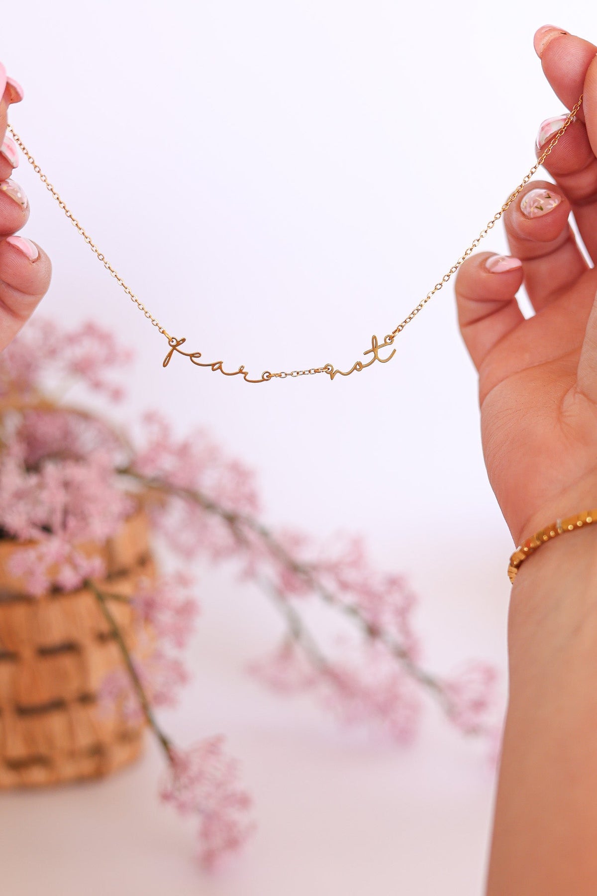 Fear Not Necklace - Quarter Circle AK Boutique