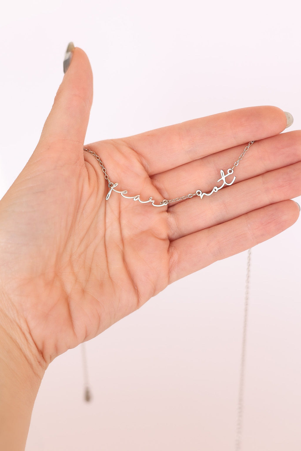 Fear Not Necklace - Quarter Circle AK Boutique