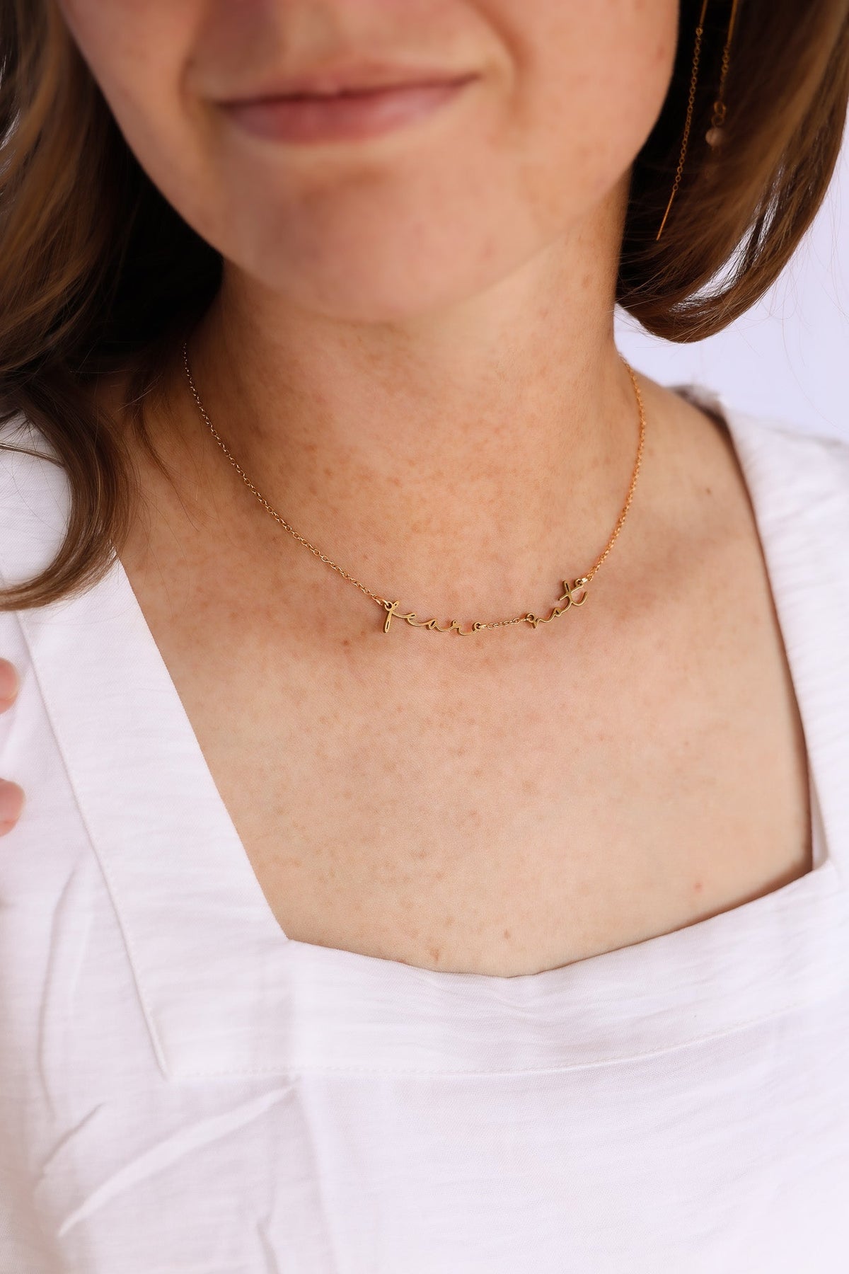 Fear Not Necklace - Quarter Circle AK Boutique