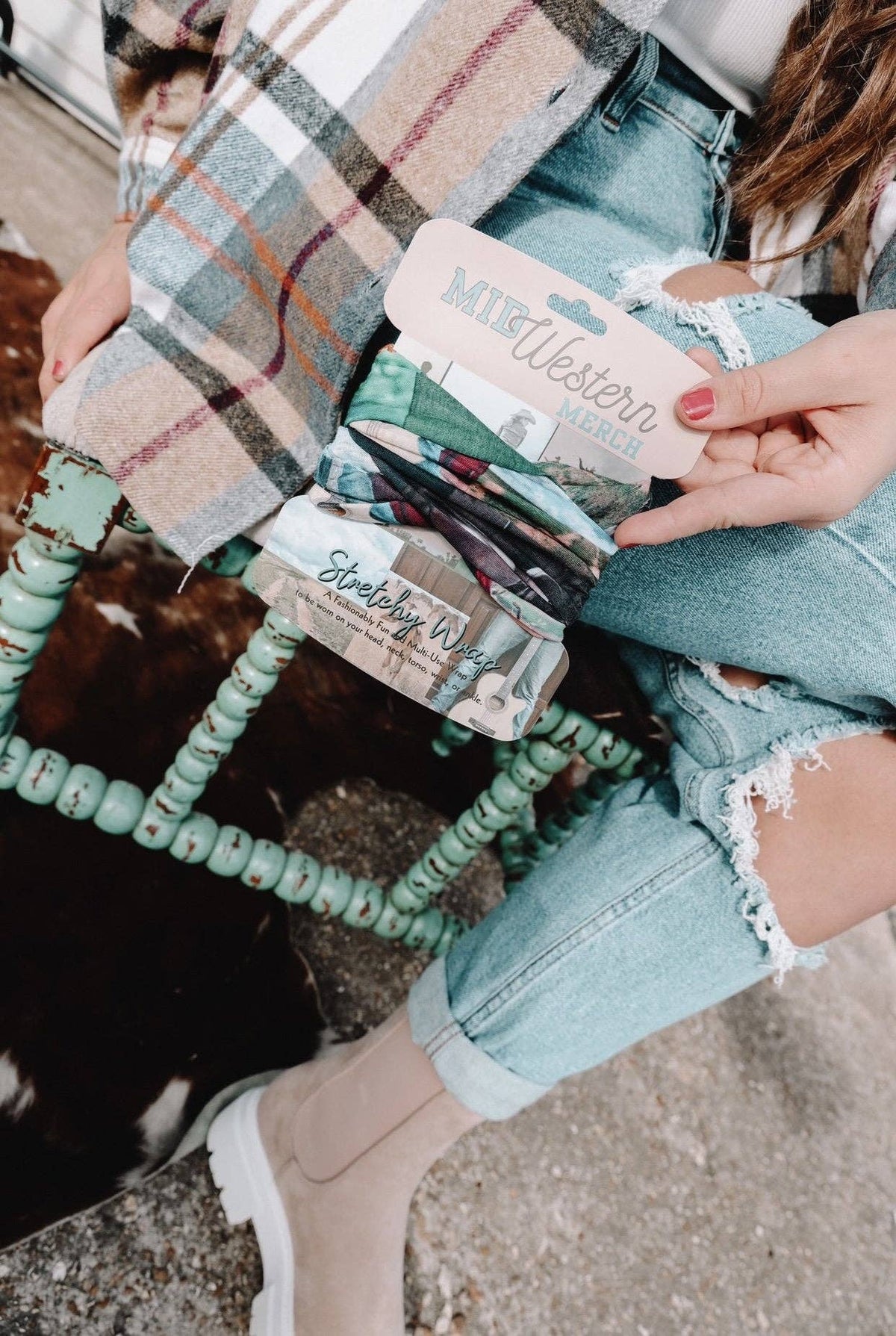 Cowboy Collage Stretchy Wrap