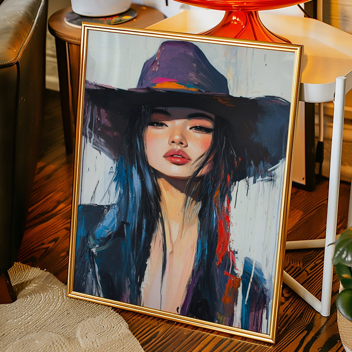Fierce Cowgirl Canvas – Western Woman Portrait Wall Art - Quarter Circle AK Boutique