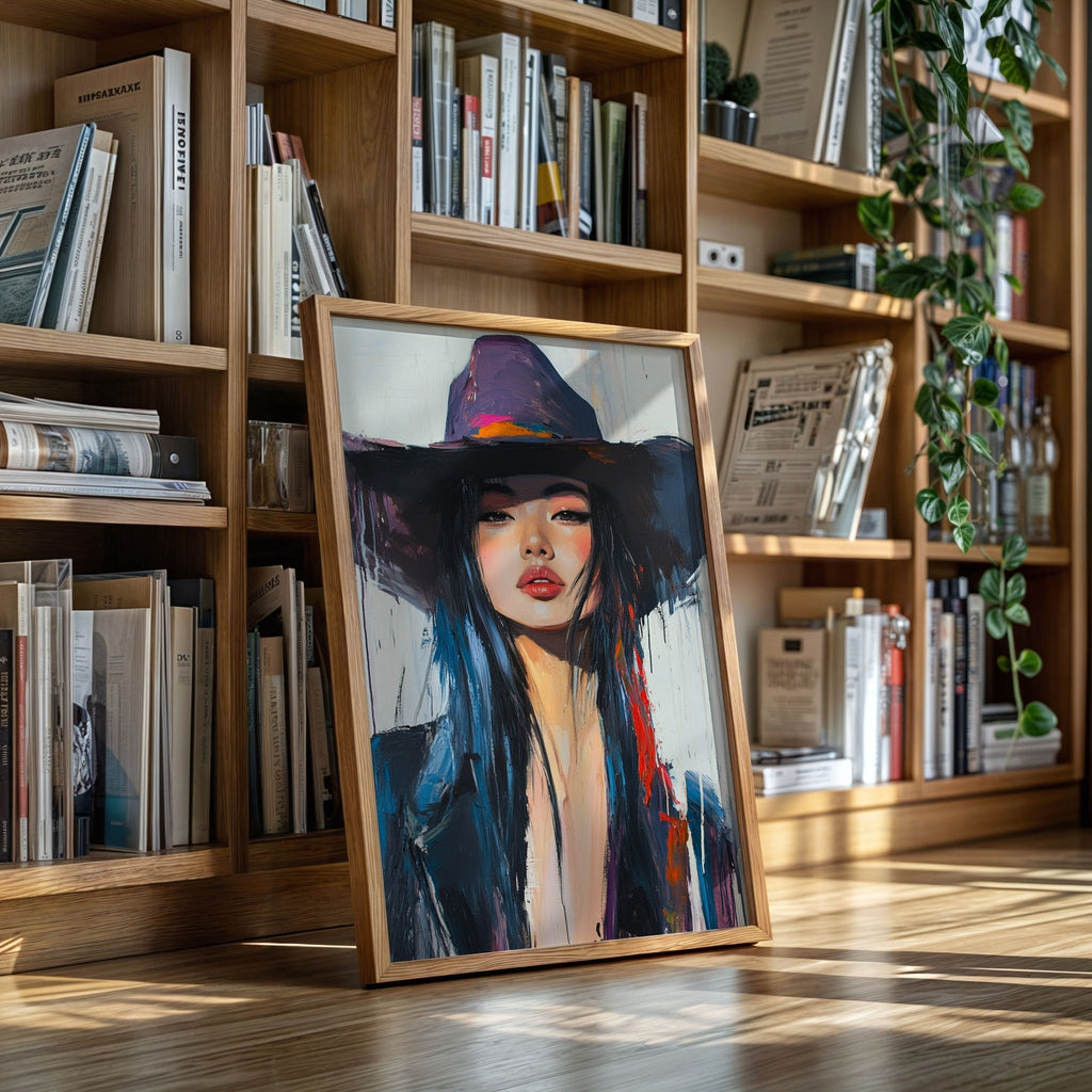Fierce Cowgirl Canvas – Western Woman Portrait Wall Art - Quarter Circle AK Boutique