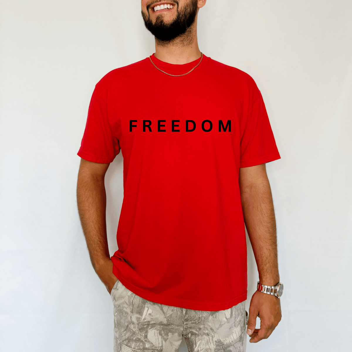 FREEDOM tee or crewneck - Quarter Circle AK Boutique