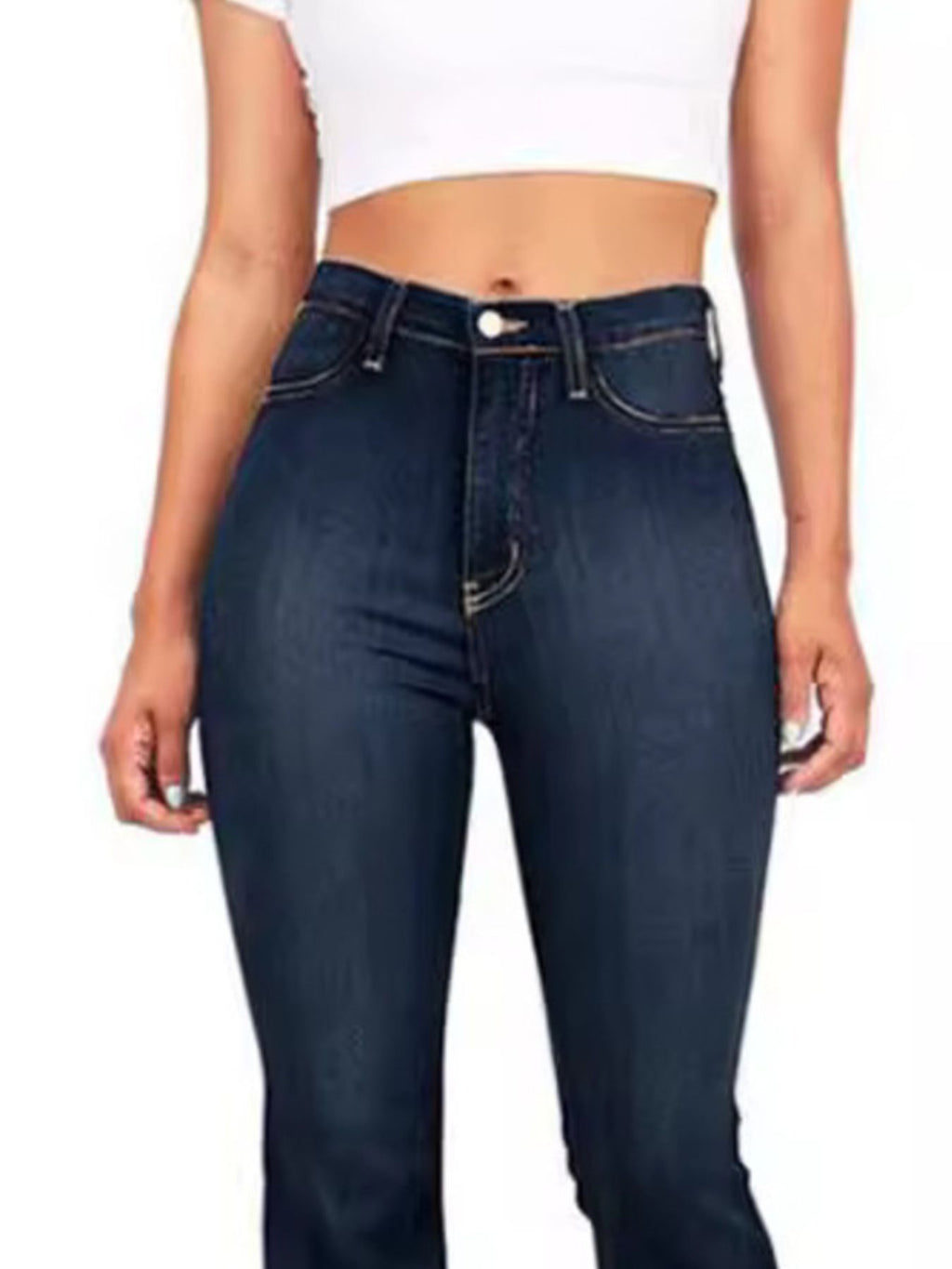 Full Size High-Waisted Bootcut Jeans Plus Size - Quarter Circle AK Boutique