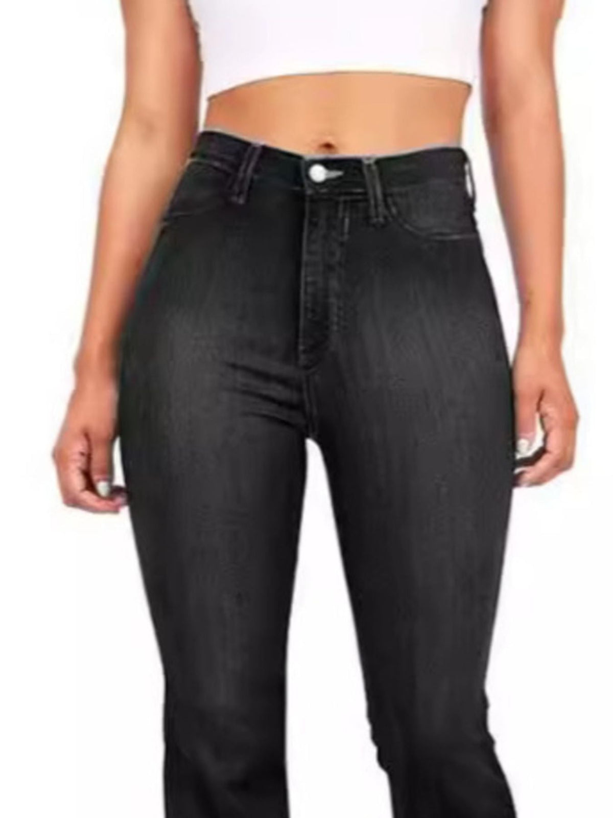 Full Size High-Waisted Bootcut Jeans Plus Size - Quarter Circle AK Boutique