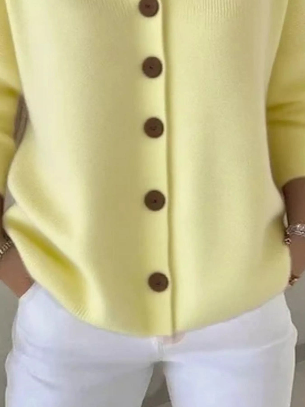Full Size Hooded Button-Front Soft Knit Cardigan Plus Size - Quarter Circle AK Boutique