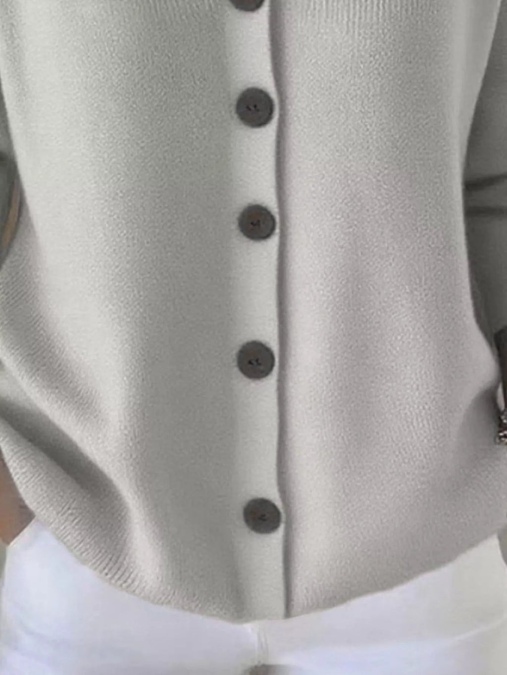 Full Size Hooded Button-Front Soft Knit Cardigan Plus Size - Quarter Circle AK Boutique