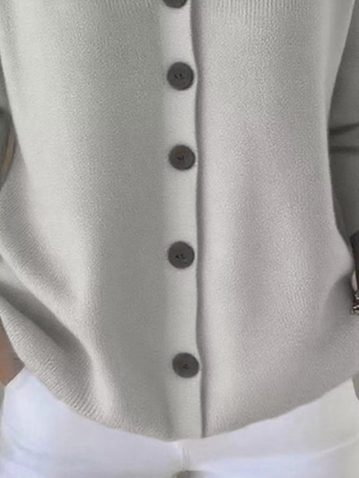 Full Size Hooded Button-Front Soft Knit Cardigan Plus Size - Quarter Circle AK Boutique