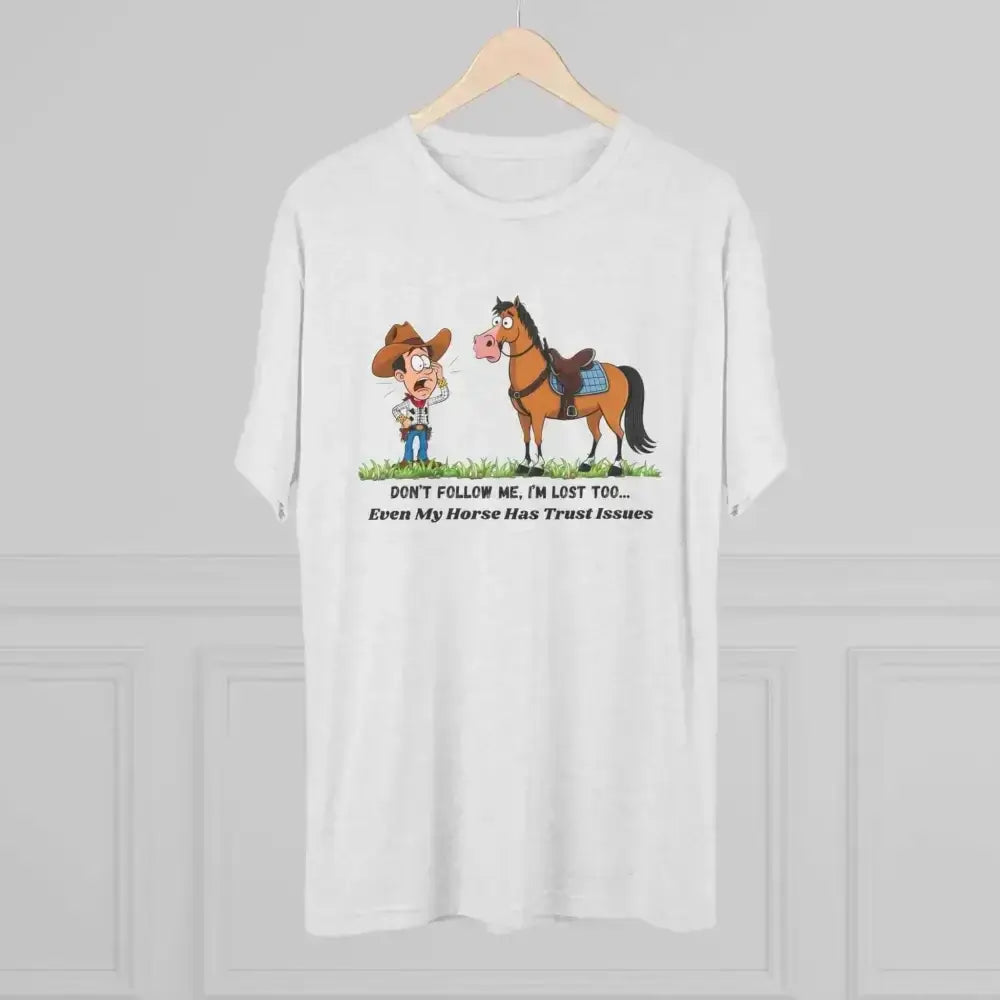 Funny Cowboy Horse T-Shirt, Trail Riding Tee, Western Shirt for Men