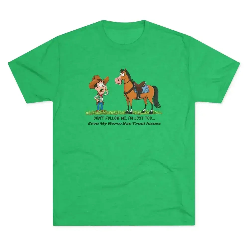Funny Cowboy Horse T-Shirt, Trail Riding Tee, Western Shirt for Men