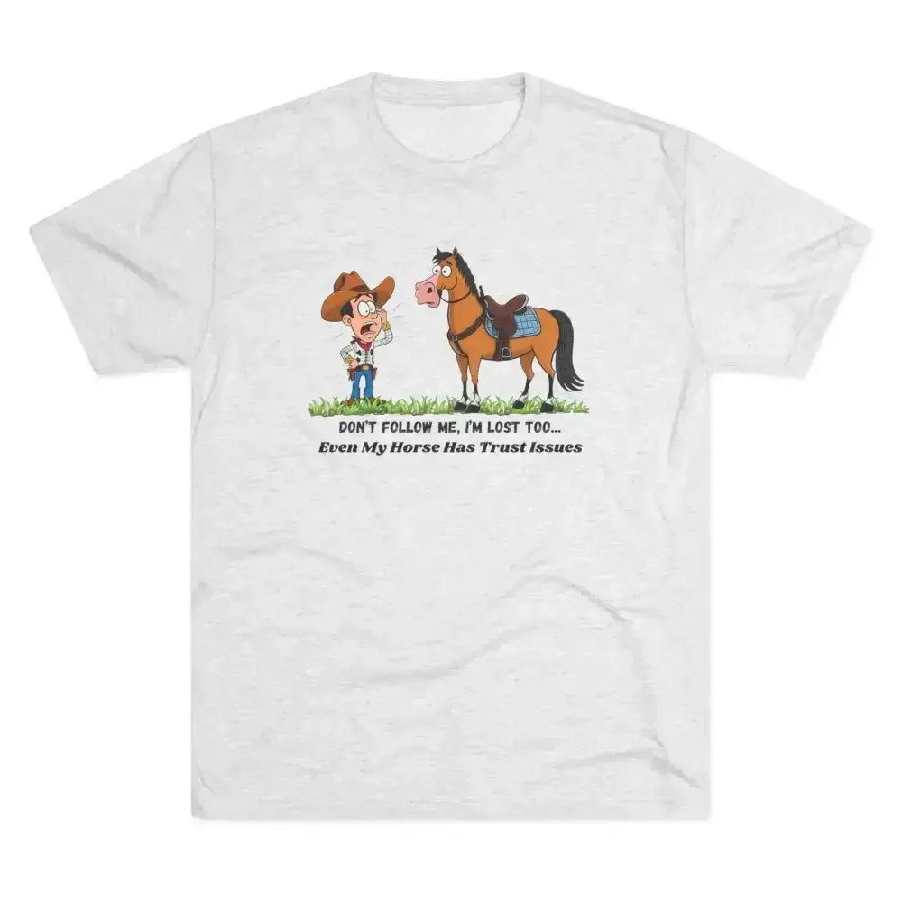 Funny Cowboy Horse T-Shirt, Trail Riding Tee, Western Shirt for Men