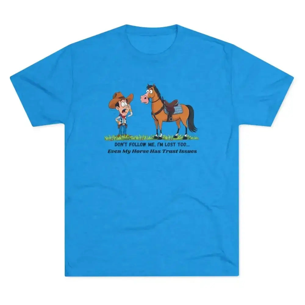 Funny Cowboy Horse T-Shirt, Trail Riding Tee, Western Shirt for Men